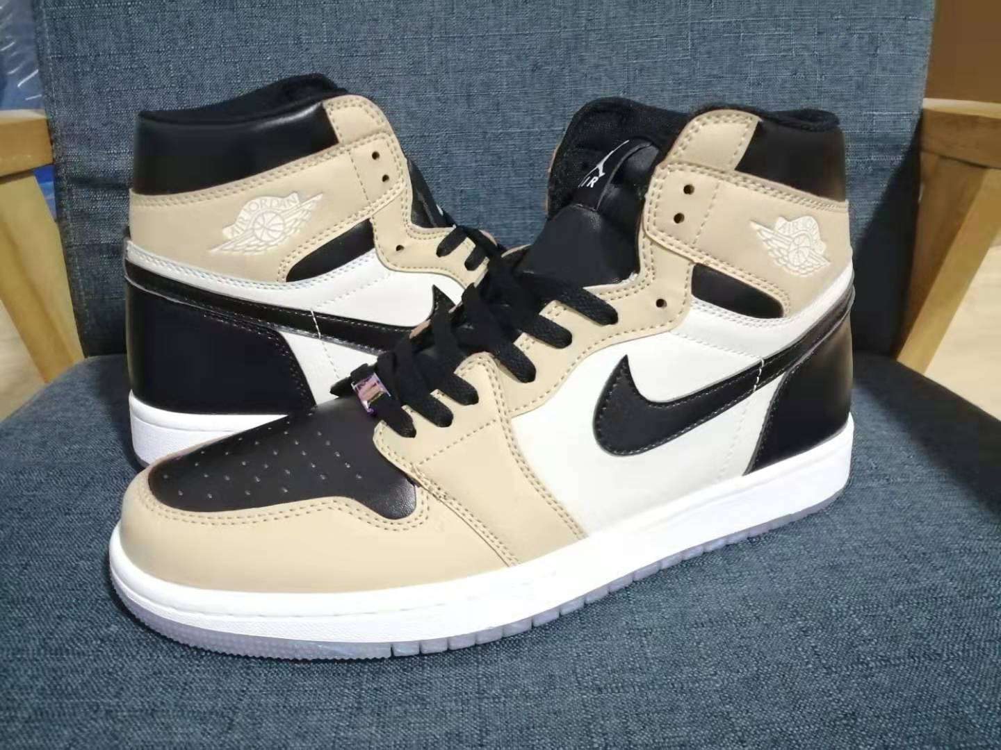 jordan air jordan 1 retro high - Negro Blanco Cafe