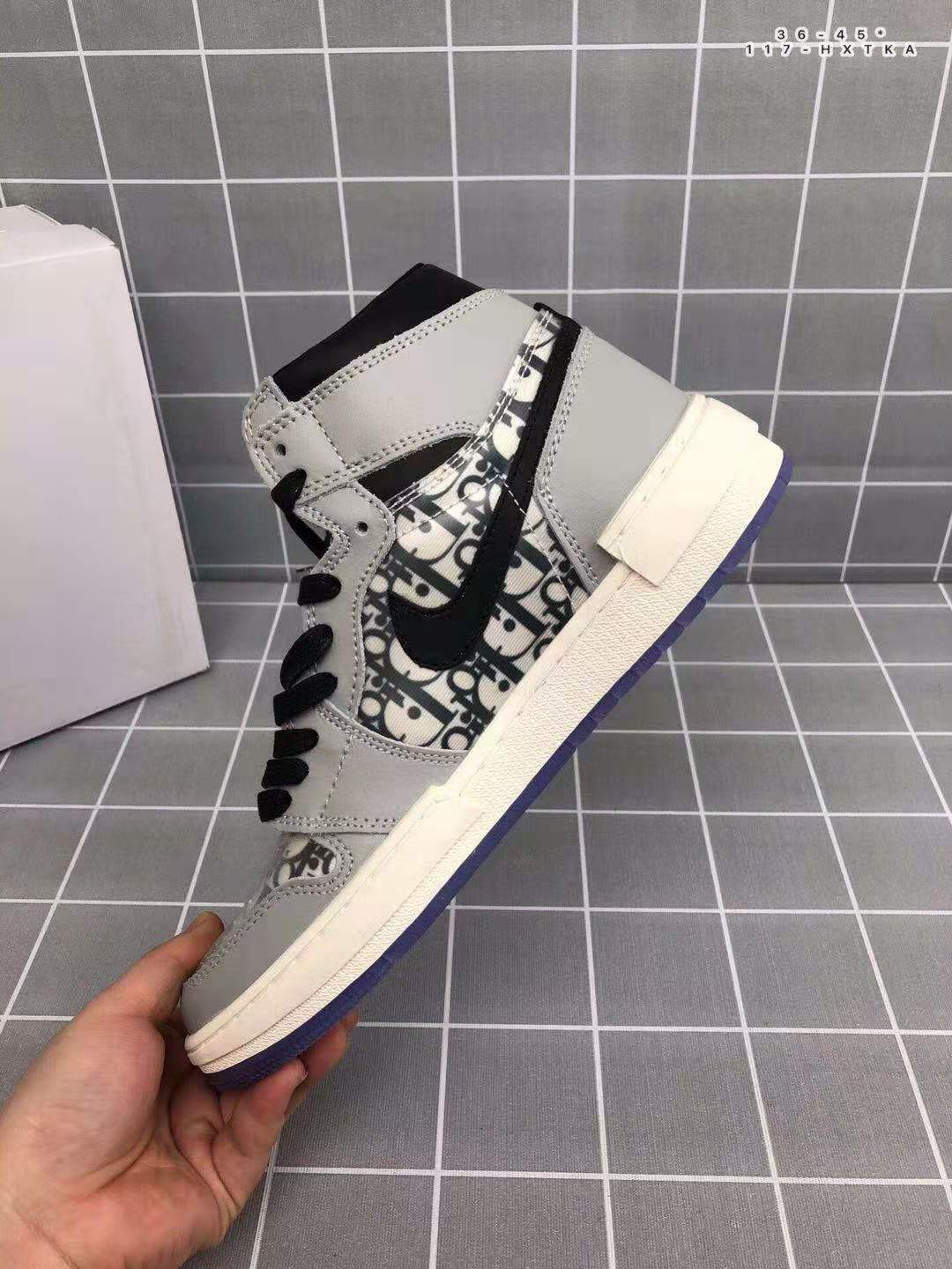 jordan air jordan 1 retro high - Blanco Negro Gris