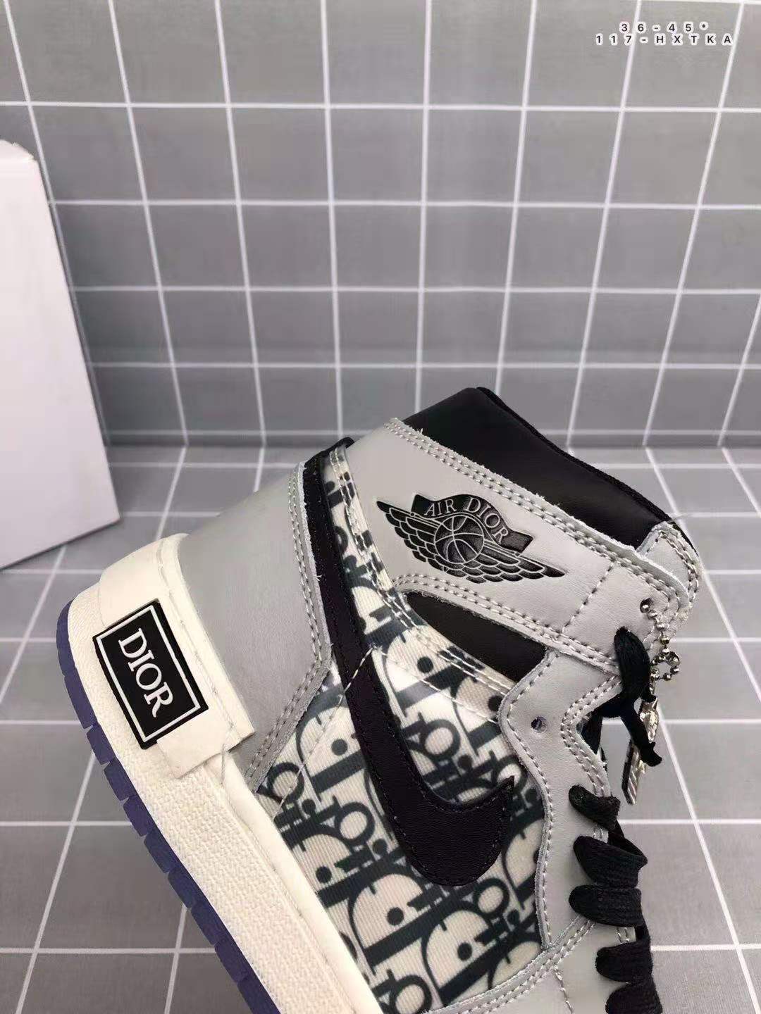 jordan air jordan 1 retro high - Blanco Negro Gris