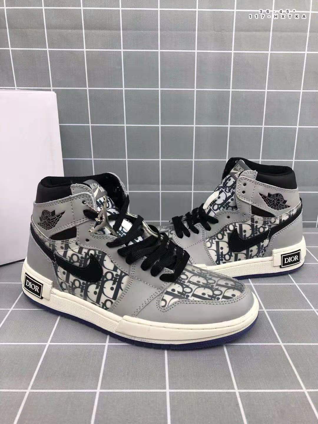 jordan air jordan 1 retro high - Blanco Negro Gris