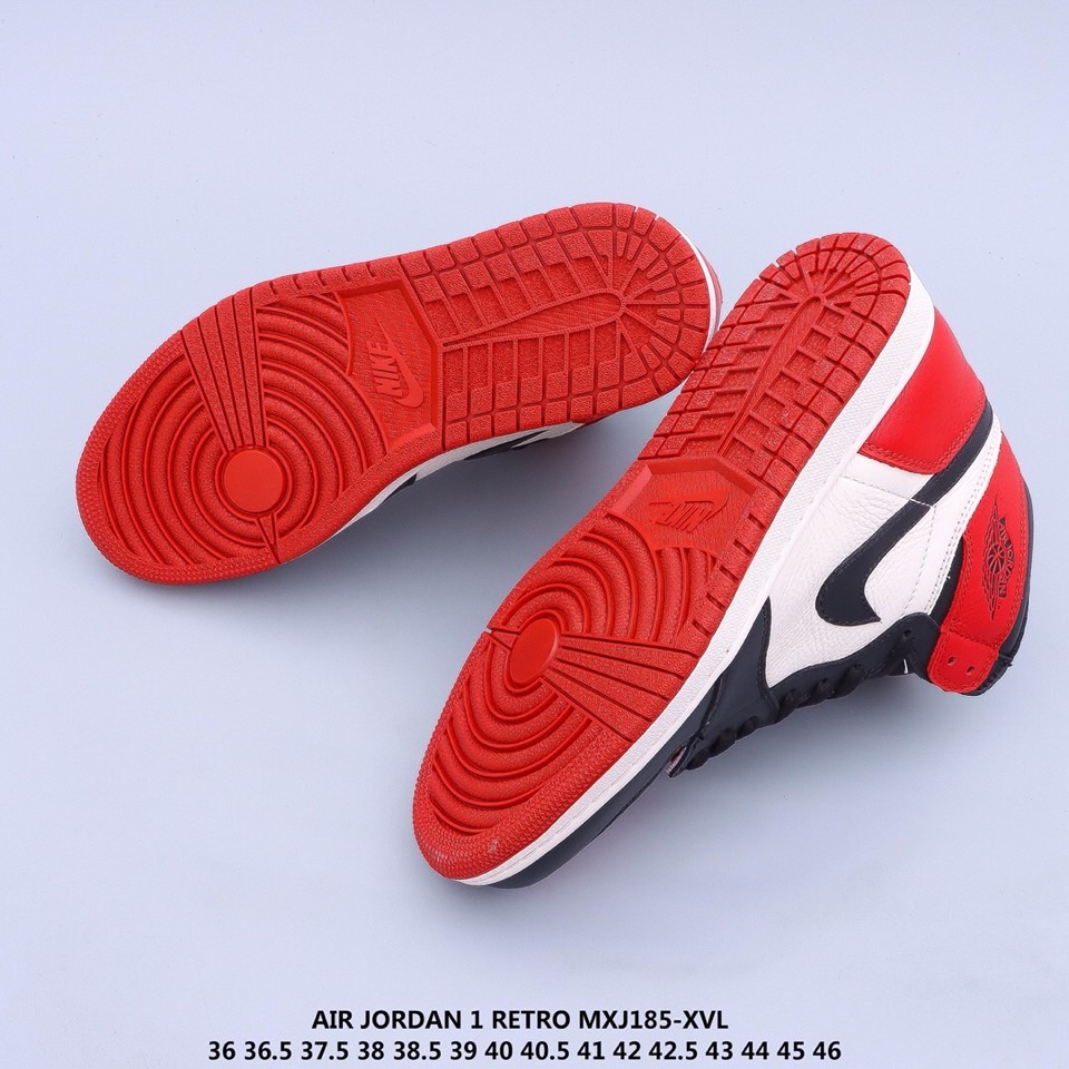 jordan air jordan 1 retro high - Blanco Negro Rojo