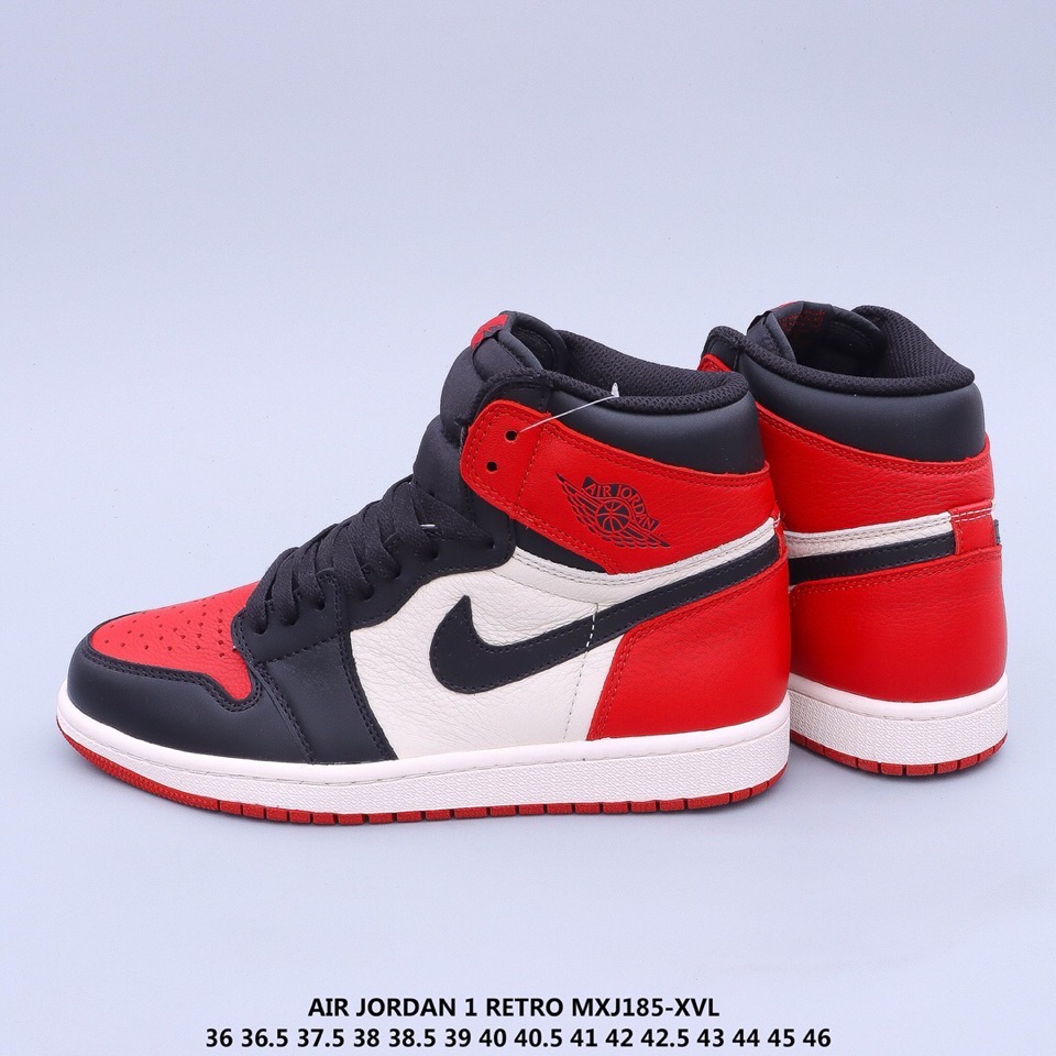 jordan air jordan 1 retro high - Blanco Negro Rojo