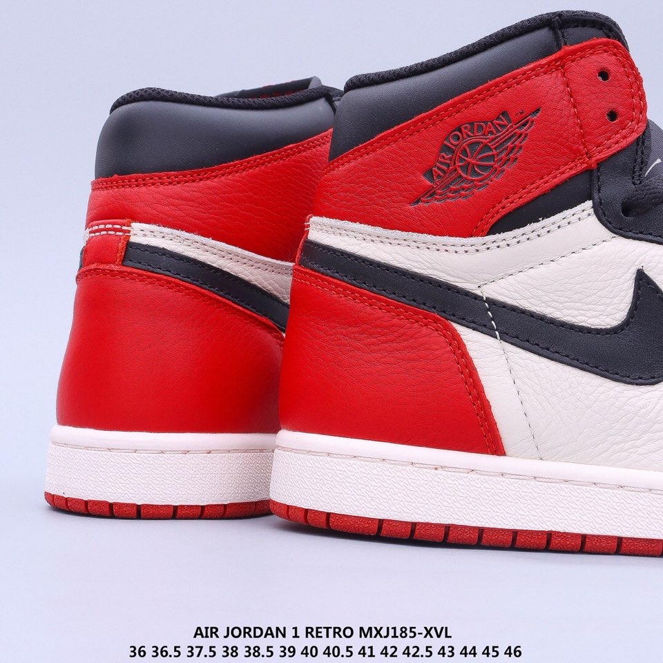 jordan air jordan 1 retro high - Blanco Negro Rojo