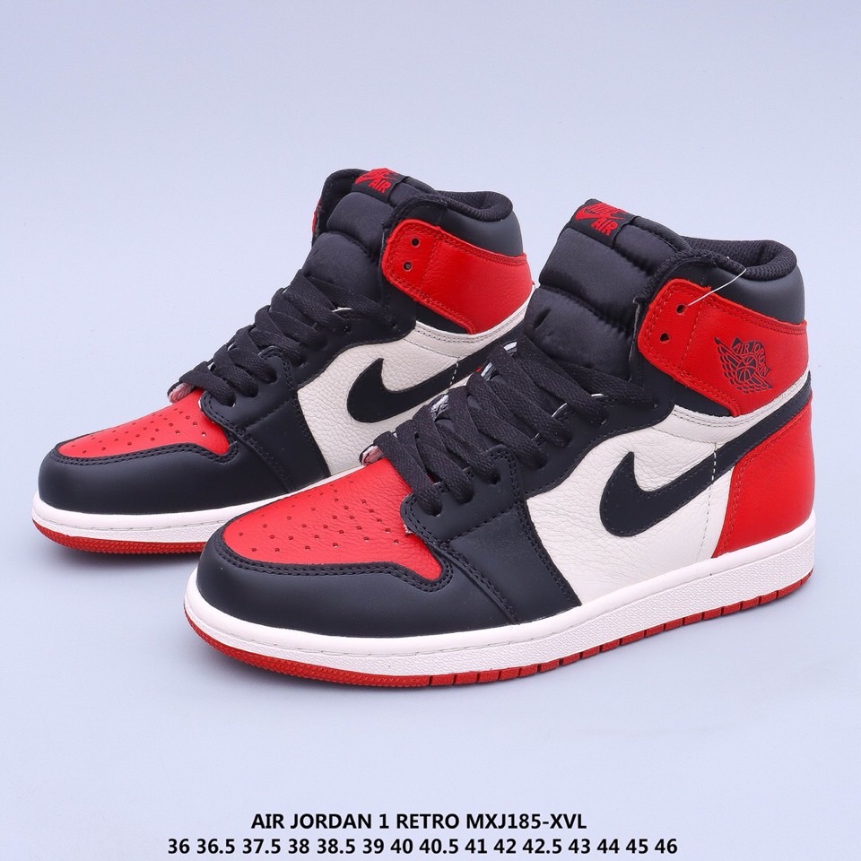 jordan air jordan 1 retro high - Blanco Negro Rojo
