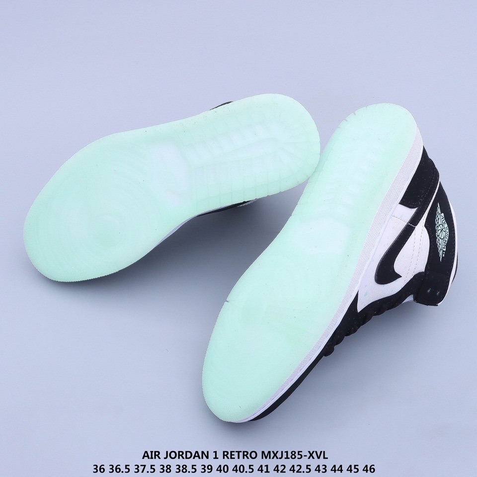 jordan air jordan 1 retro mid - Blanco Negro Fluor
