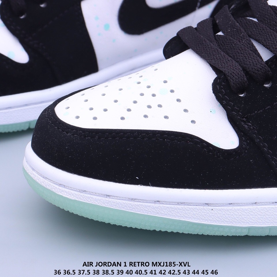 jordan air jordan 1 retro mid - Blanco Negro Fluor