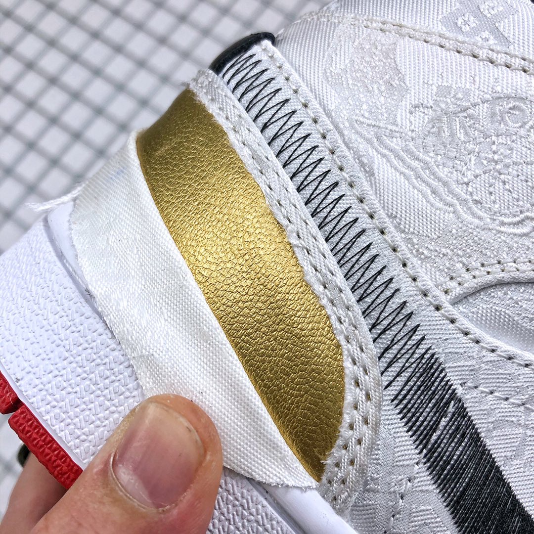 jordan air jordan 1 retro mid - Dorado Negro Blanco