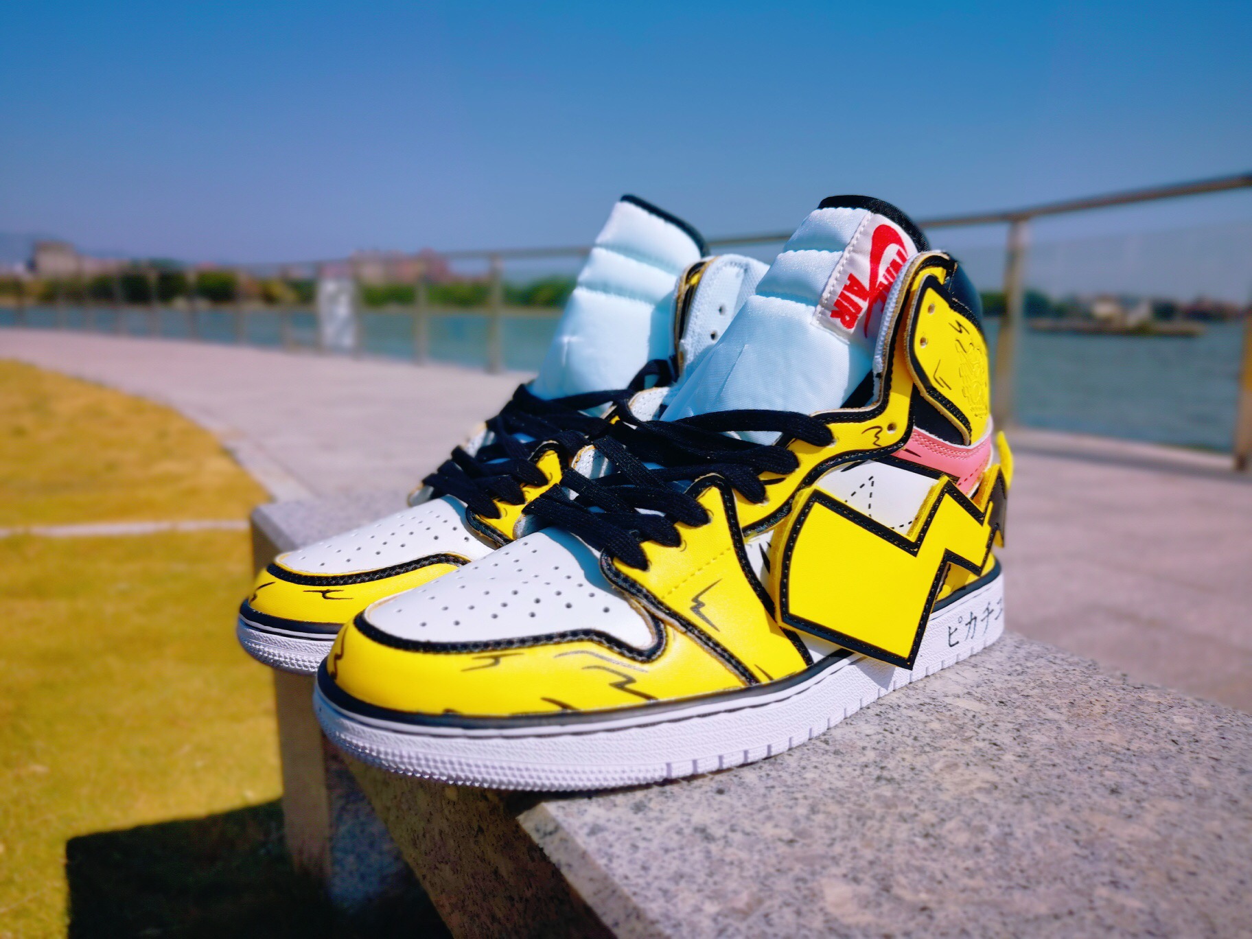 jordan air jordan 1 retro high - Amarillo Negro Naranjo Blanco