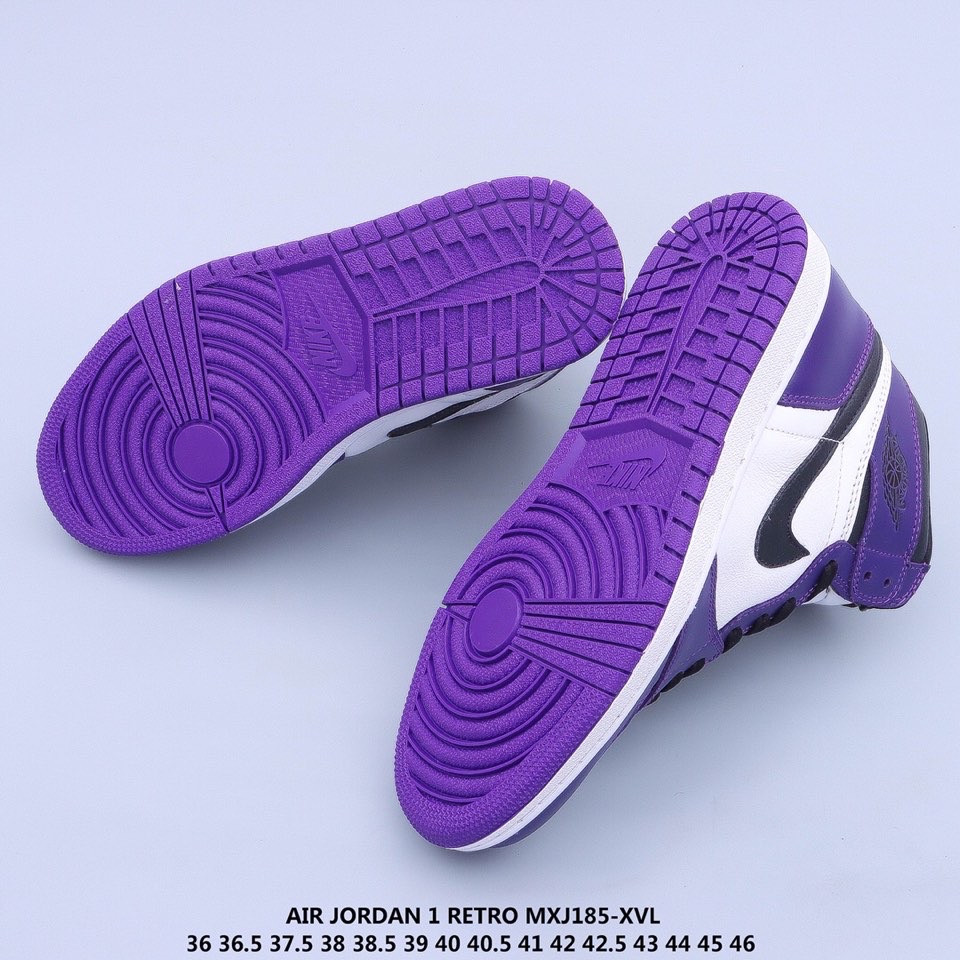 jordan air jordan 1 retro high - Blanco Morado Negro