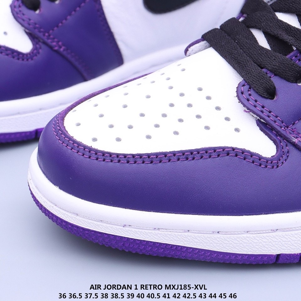 jordan air jordan 1 retro high - Blanco Morado Negro