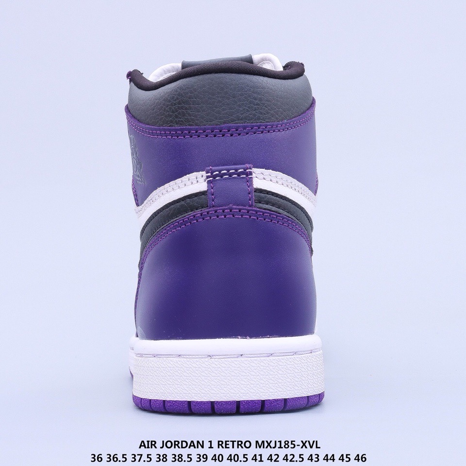 jordan air jordan 1 retro high - Blanco Morado Negro