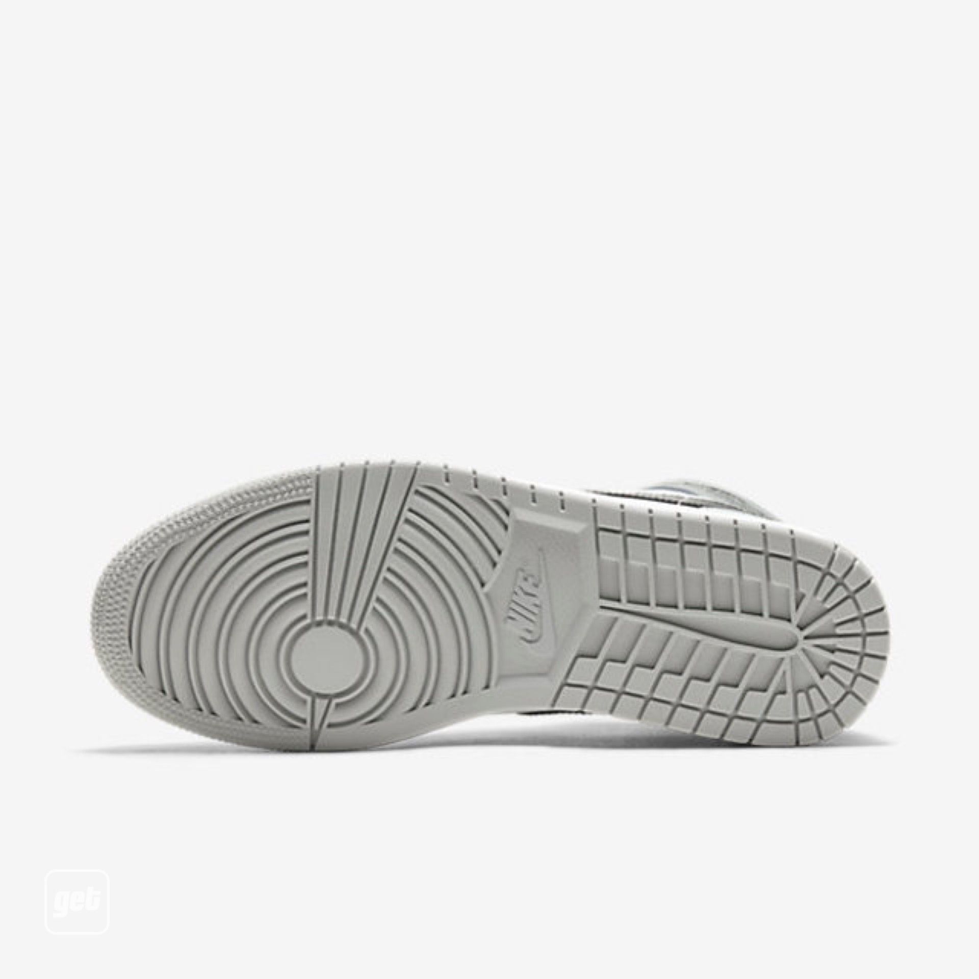 jordan air jordan 1 retro mid - Blanco Negro Gris