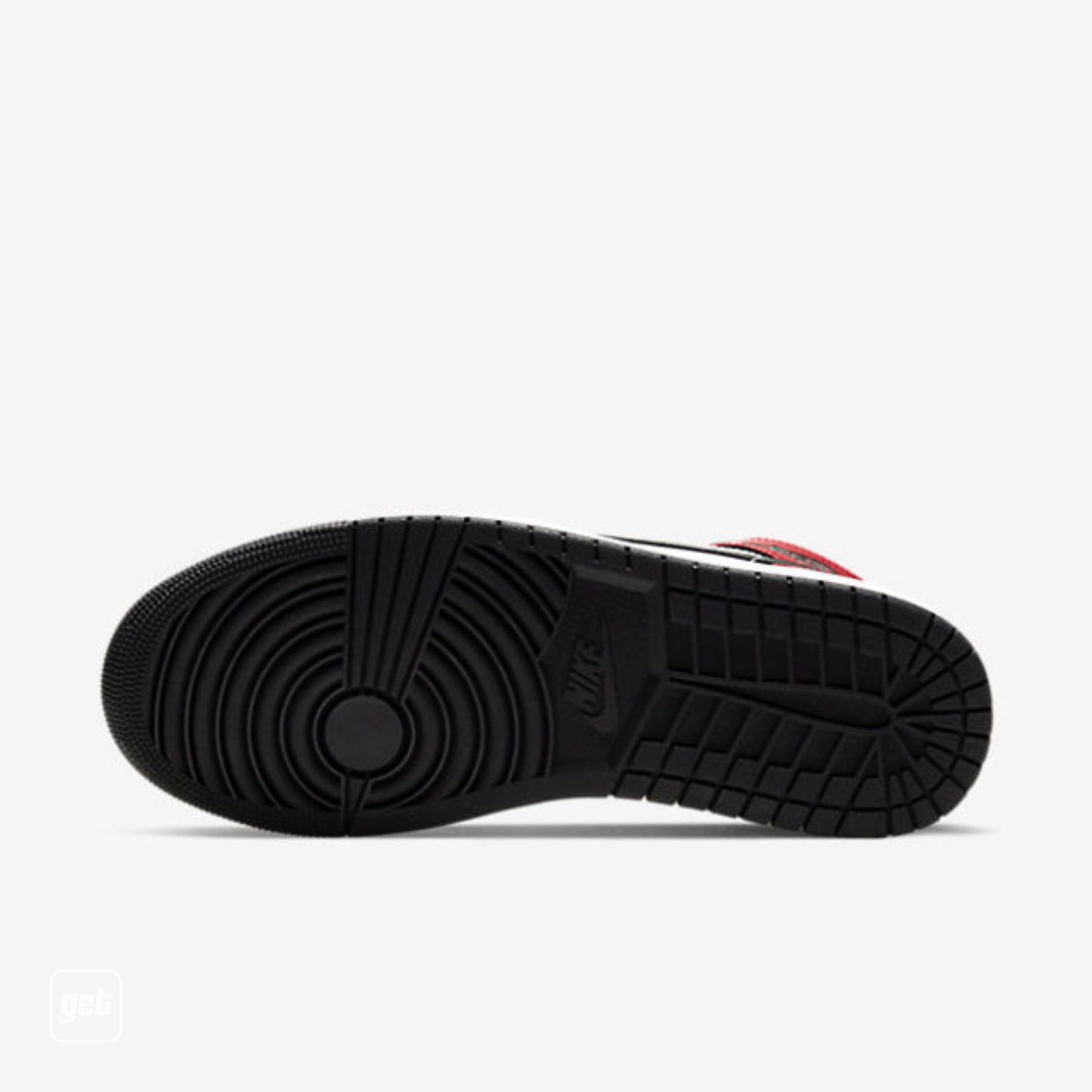 jordan air jordan 1 retro mid - Blanco Rojo Negro