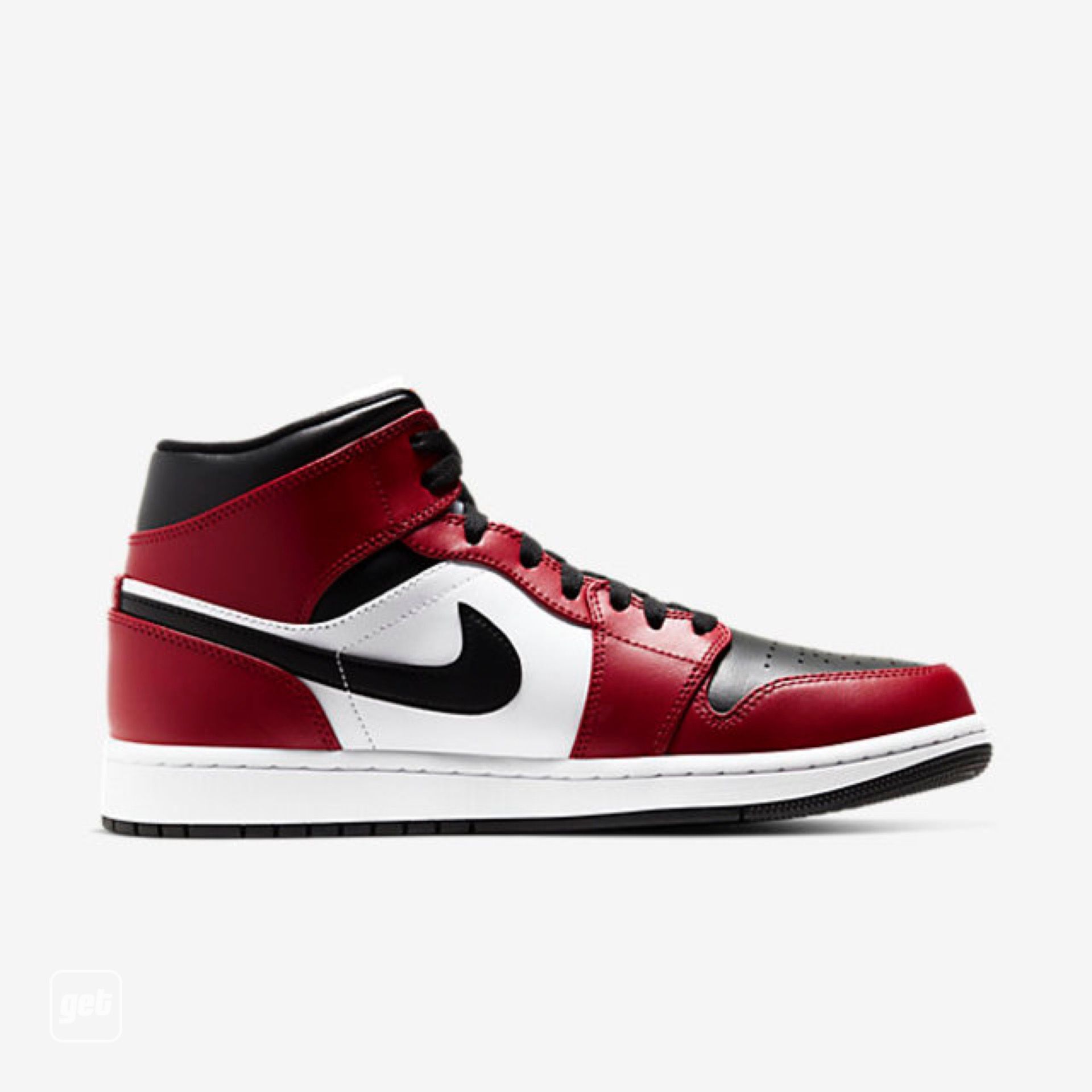 jordan air jordan 1 retro mid - Blanco Rojo Negro