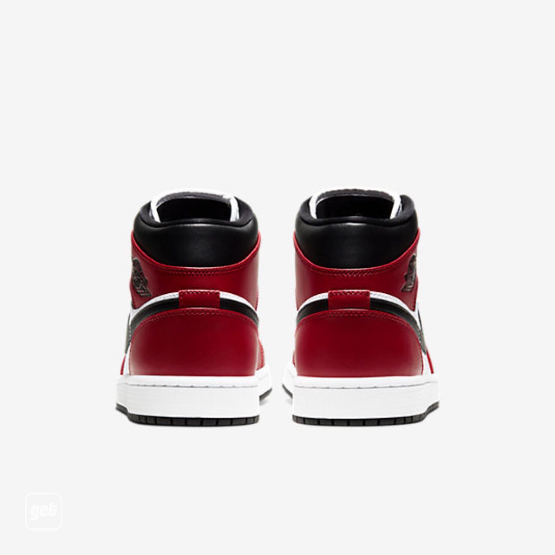 jordan air jordan 1 retro mid - Blanco Rojo Negro