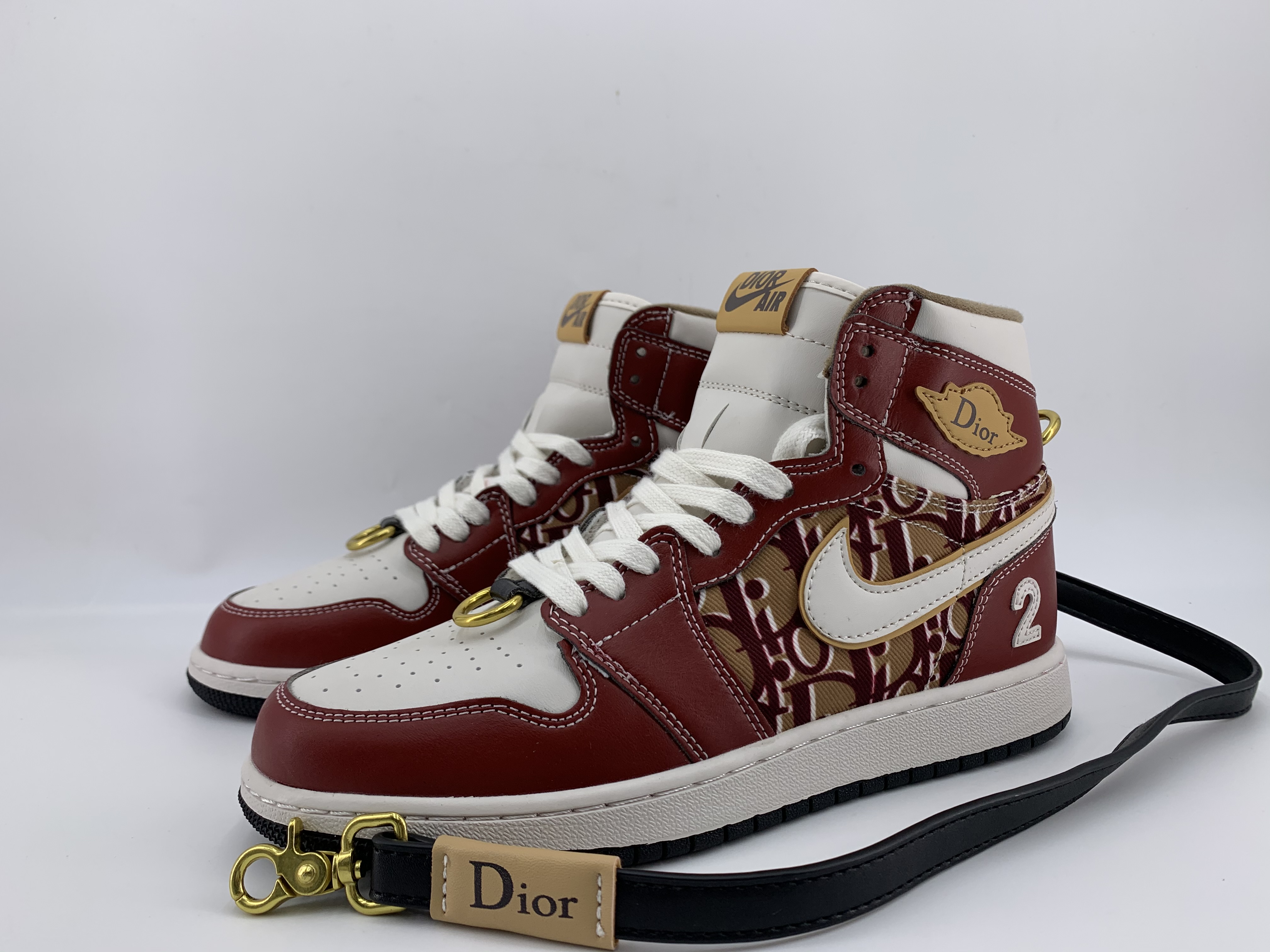 jordan air jordan 1 retro high - Blanco Dorado Rojo