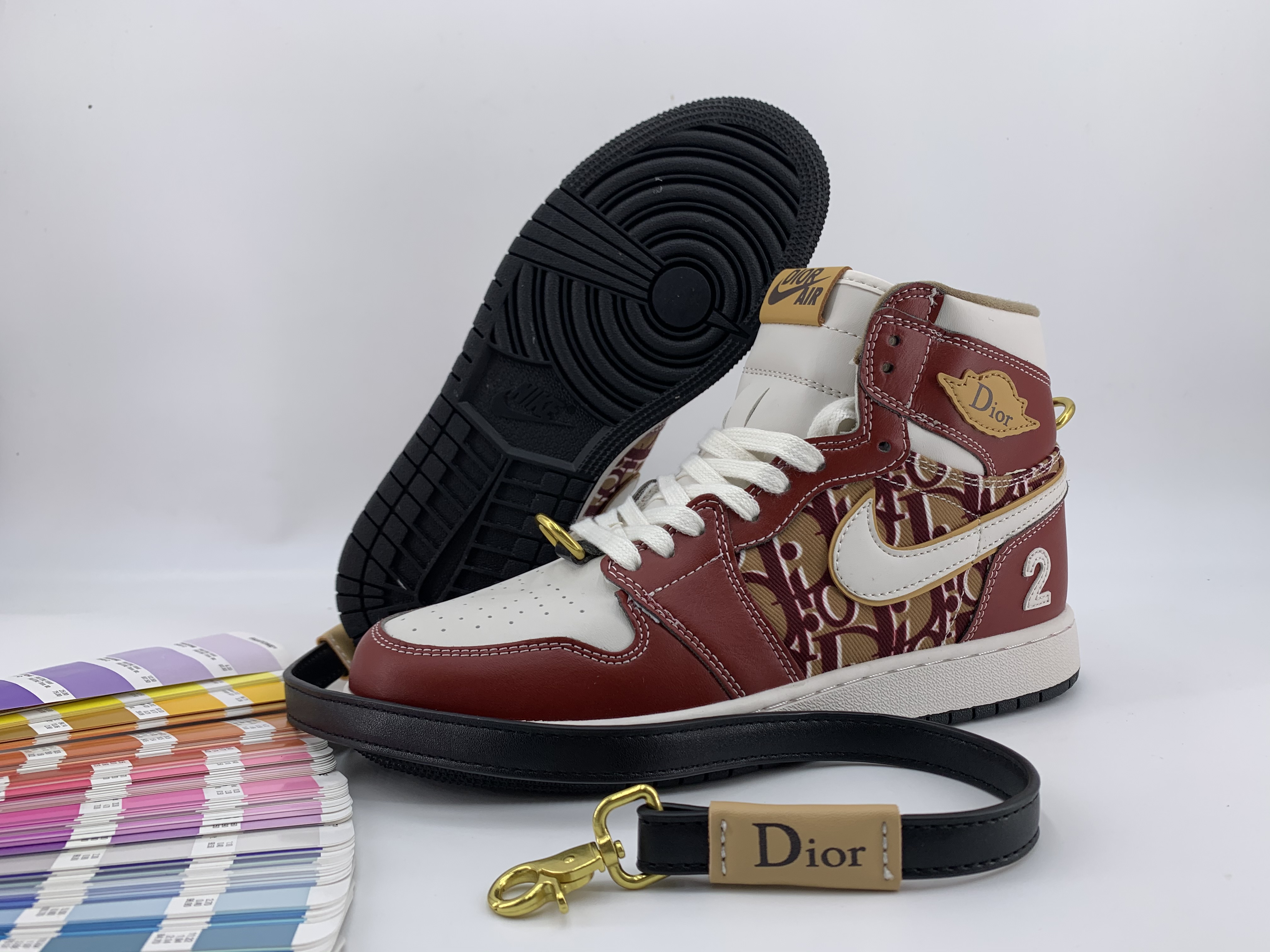 jordan air jordan 1 retro high - Blanco Dorado Rojo