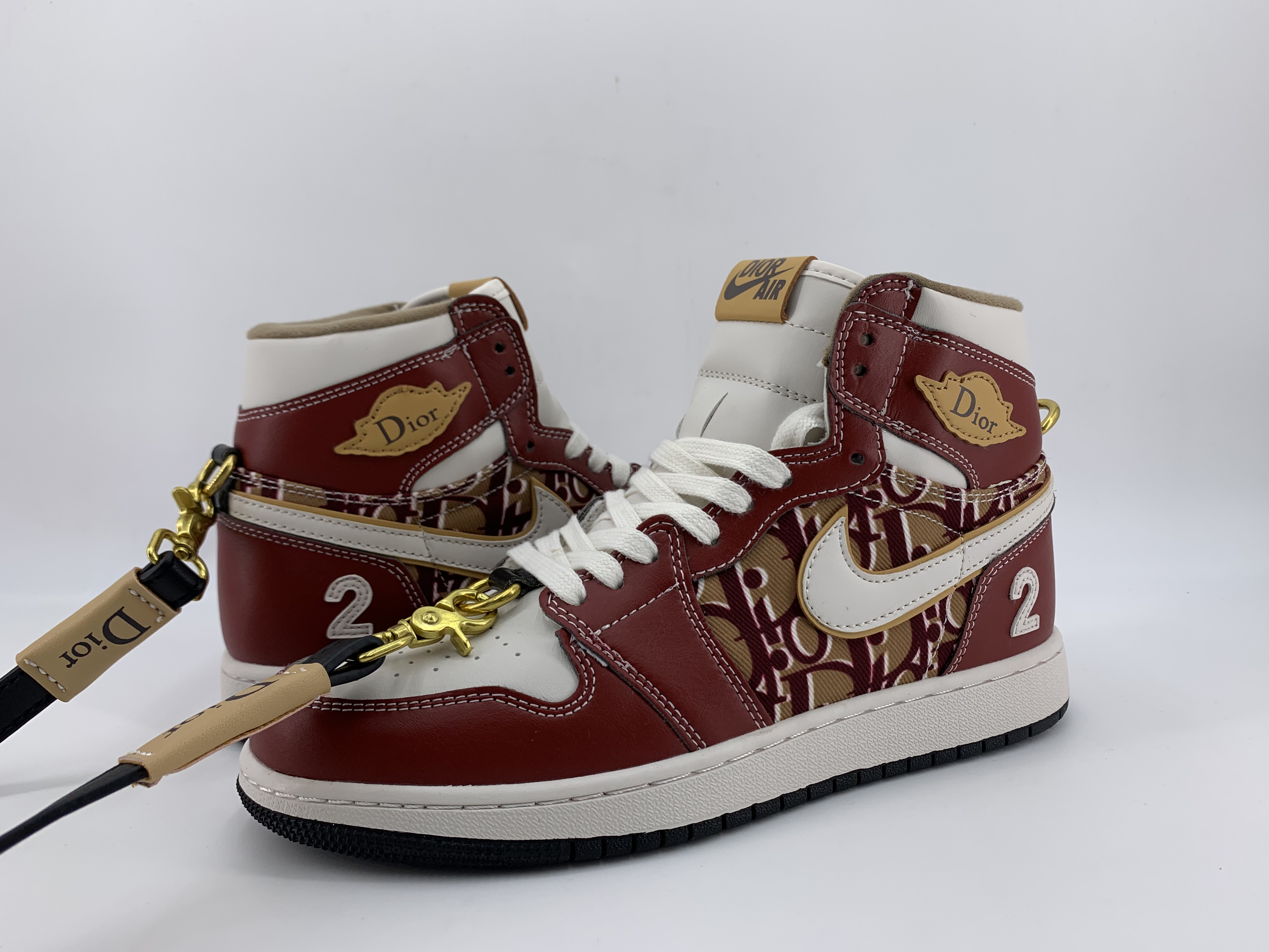 jordan air jordan 1 retro high - Blanco Dorado Rojo