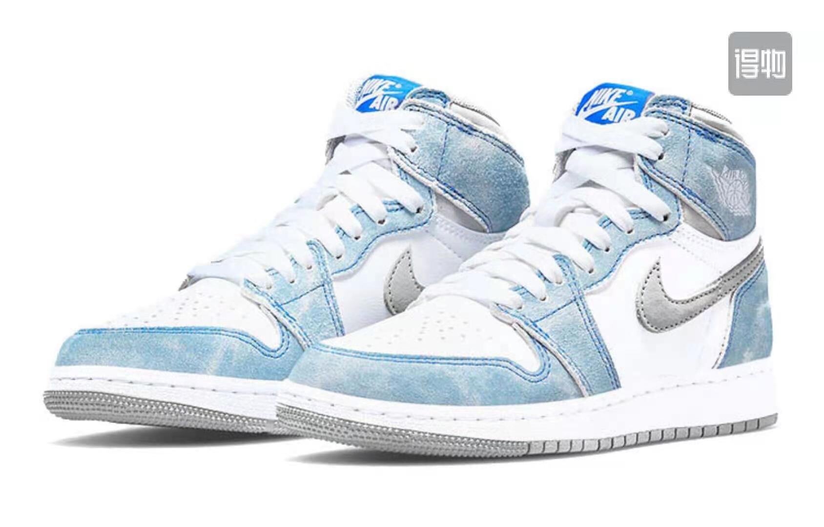 jordan air jordan 1 retro high - Celeste Blanco Gris