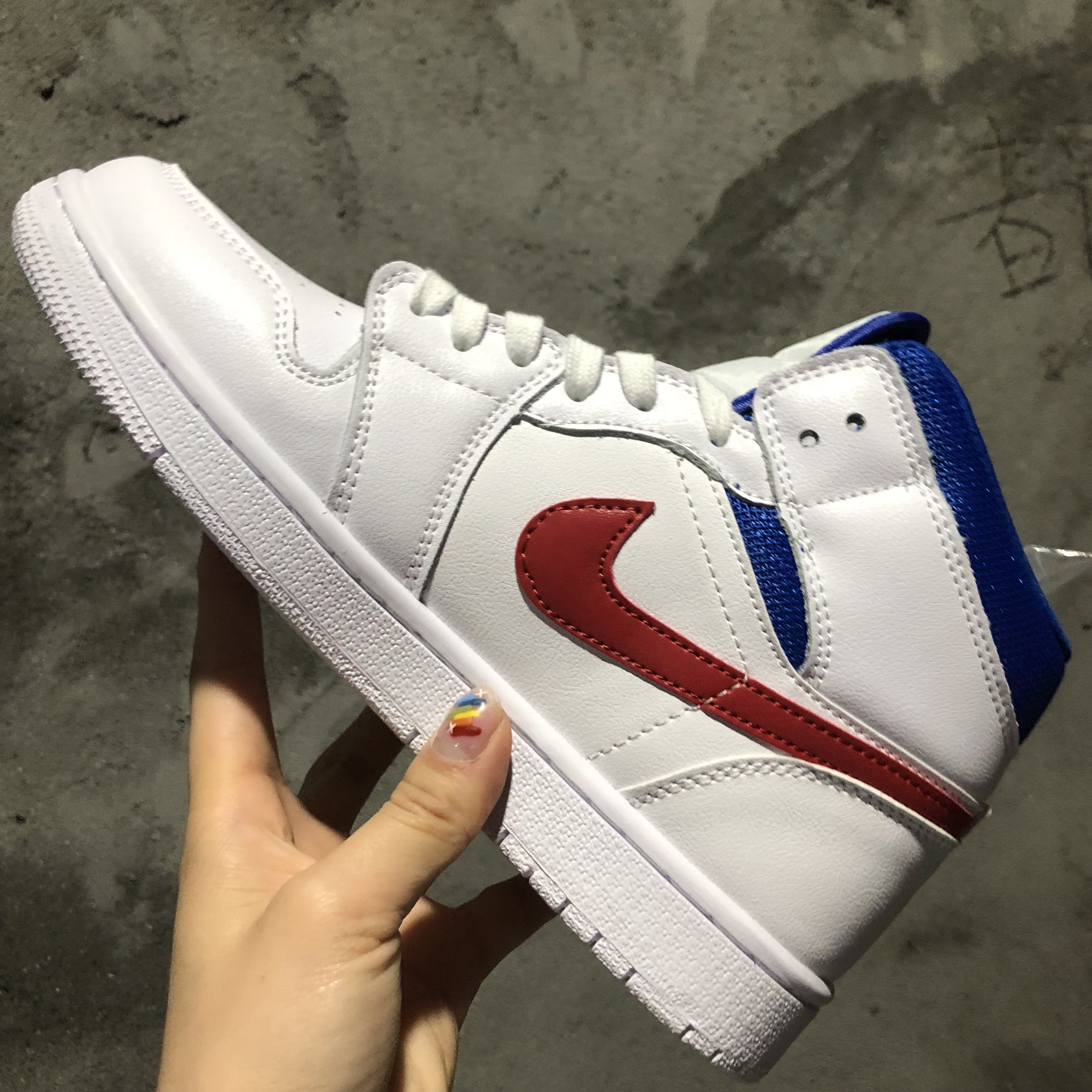 jordan air jordan 1 retro high - Blanco Rojo Azul