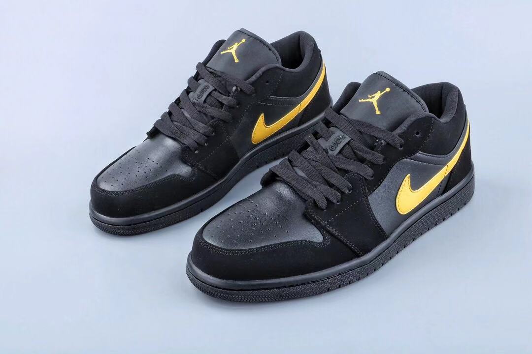 jordan air jordan 1 retro low - Negro Amarillo