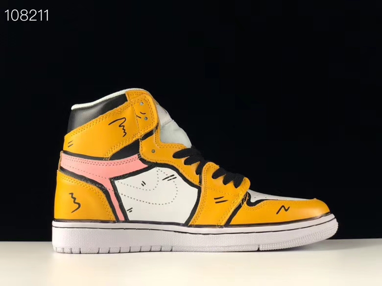 jordan air jordan 1 retro high - Blanco Amarillo Cafe Rosado