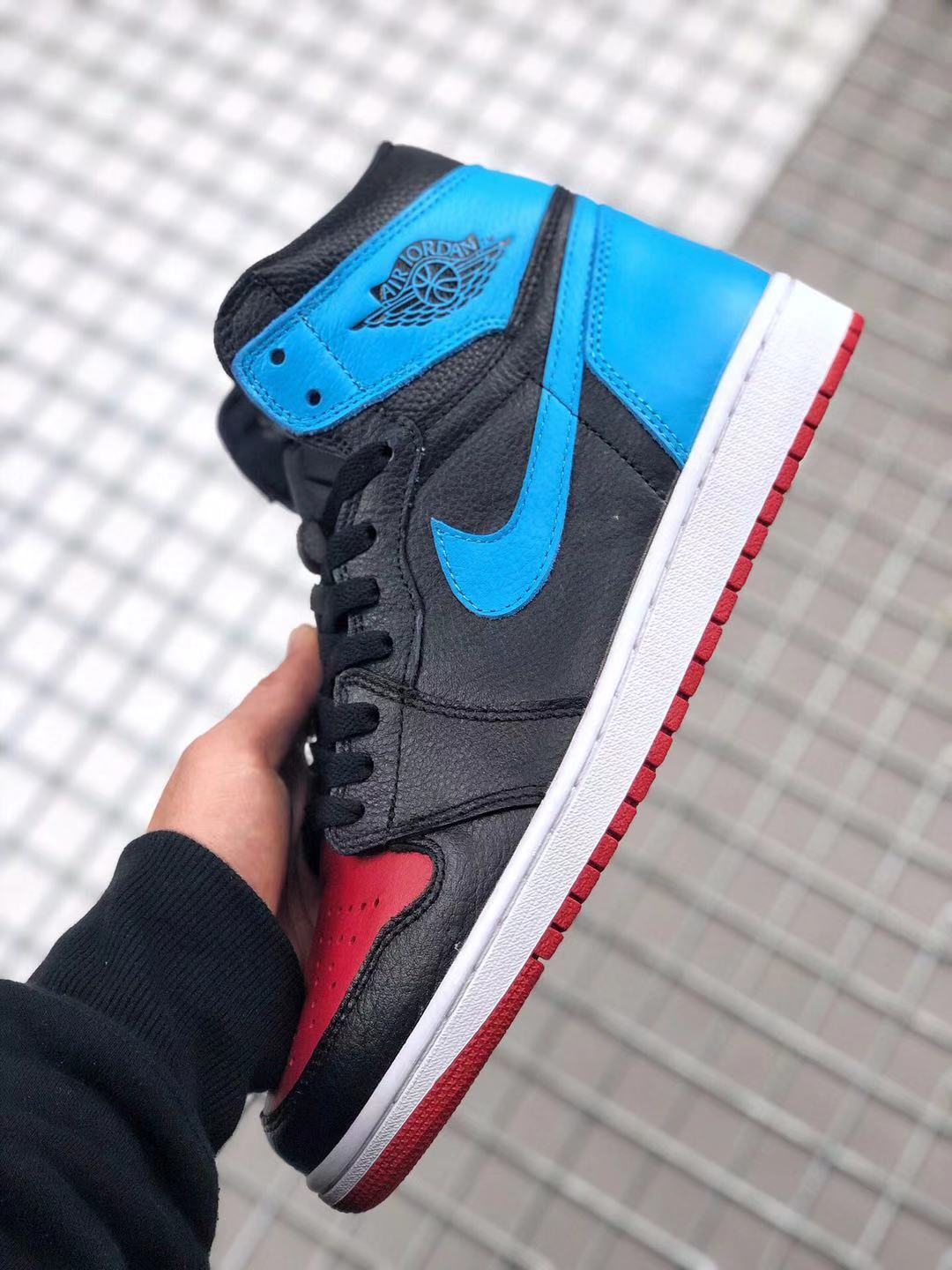 jordan air jordan 1 retro high - Negro Rojo Celeste
