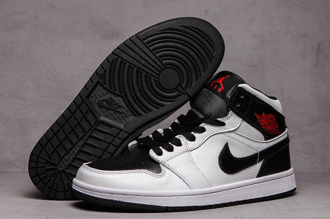 jordan air jordan 1 retro high - Blanco Negro Rojo