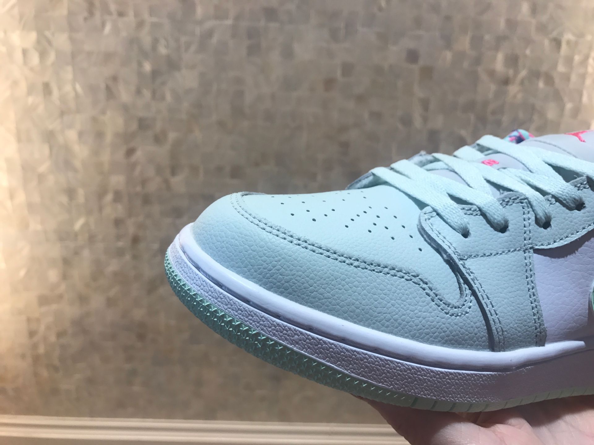 jordan air jordan 1 retro low - Blanco Rosado Menta
