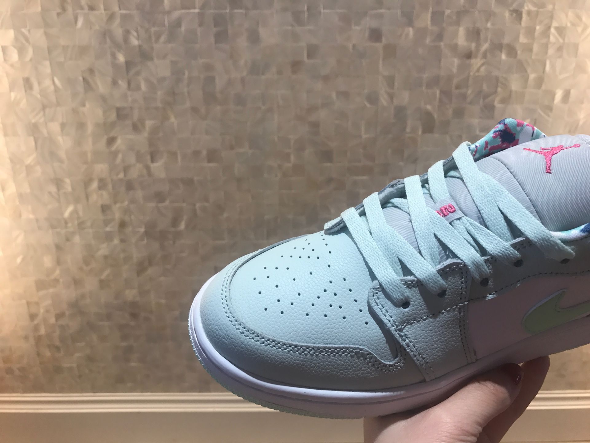 jordan air jordan 1 retro low - Blanco Rosado Menta