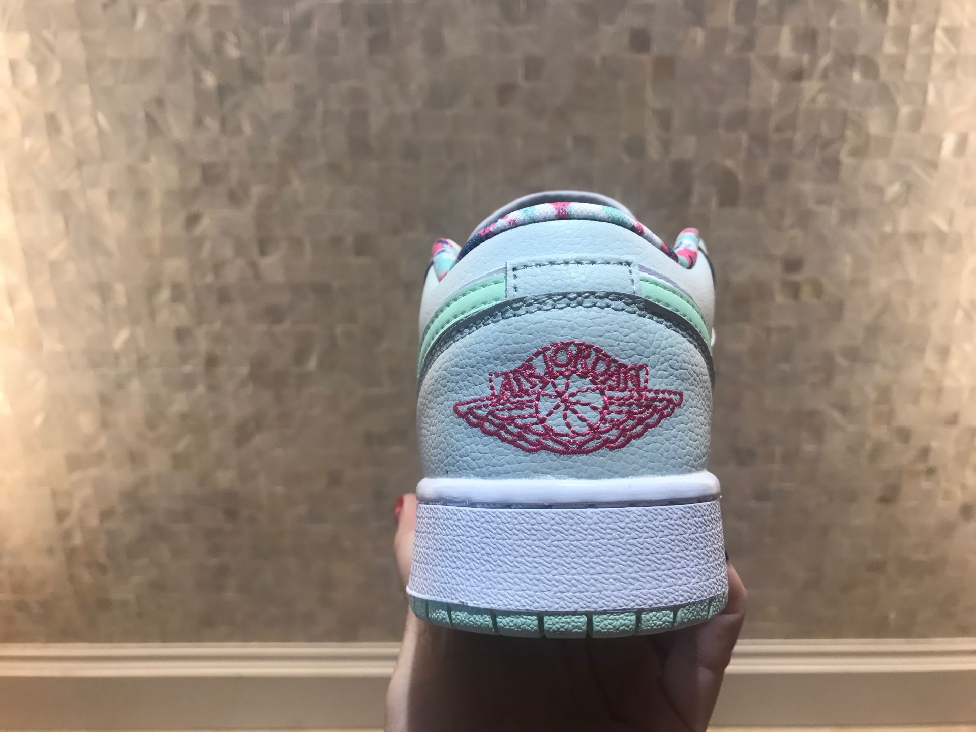 jordan air jordan 1 retro low - Blanco Rosado Menta