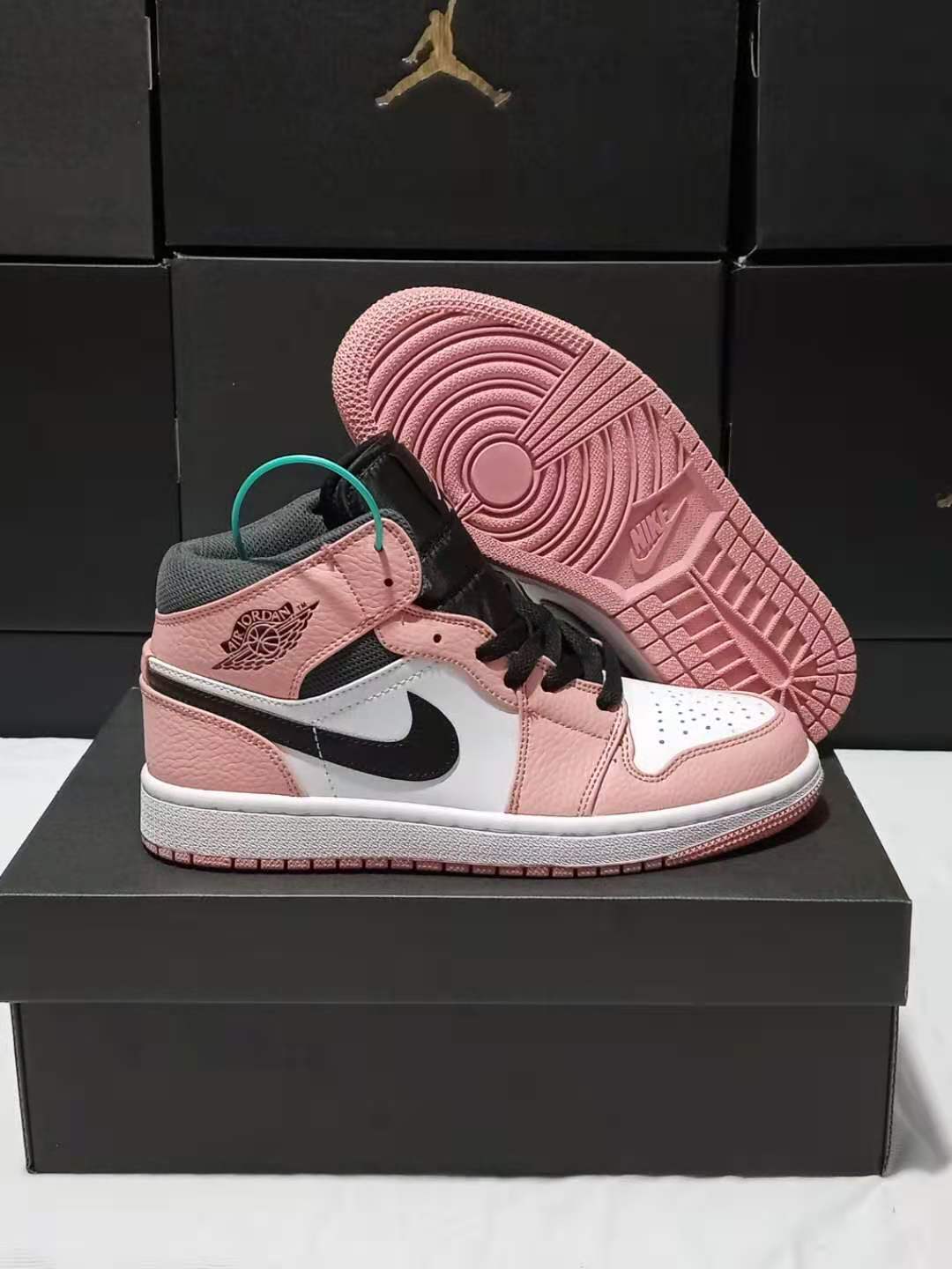 jordan air jordan 1 retro high - Negro Blanco Rosado