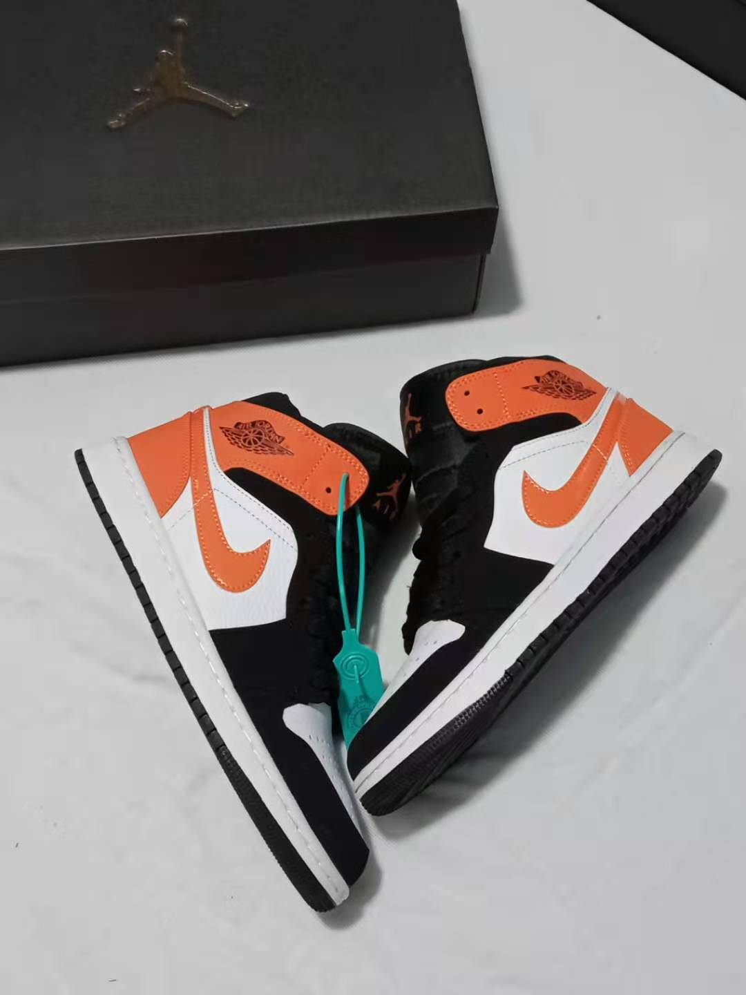 jordan air jordan 1 retro high - Blanco Negro Naranjo