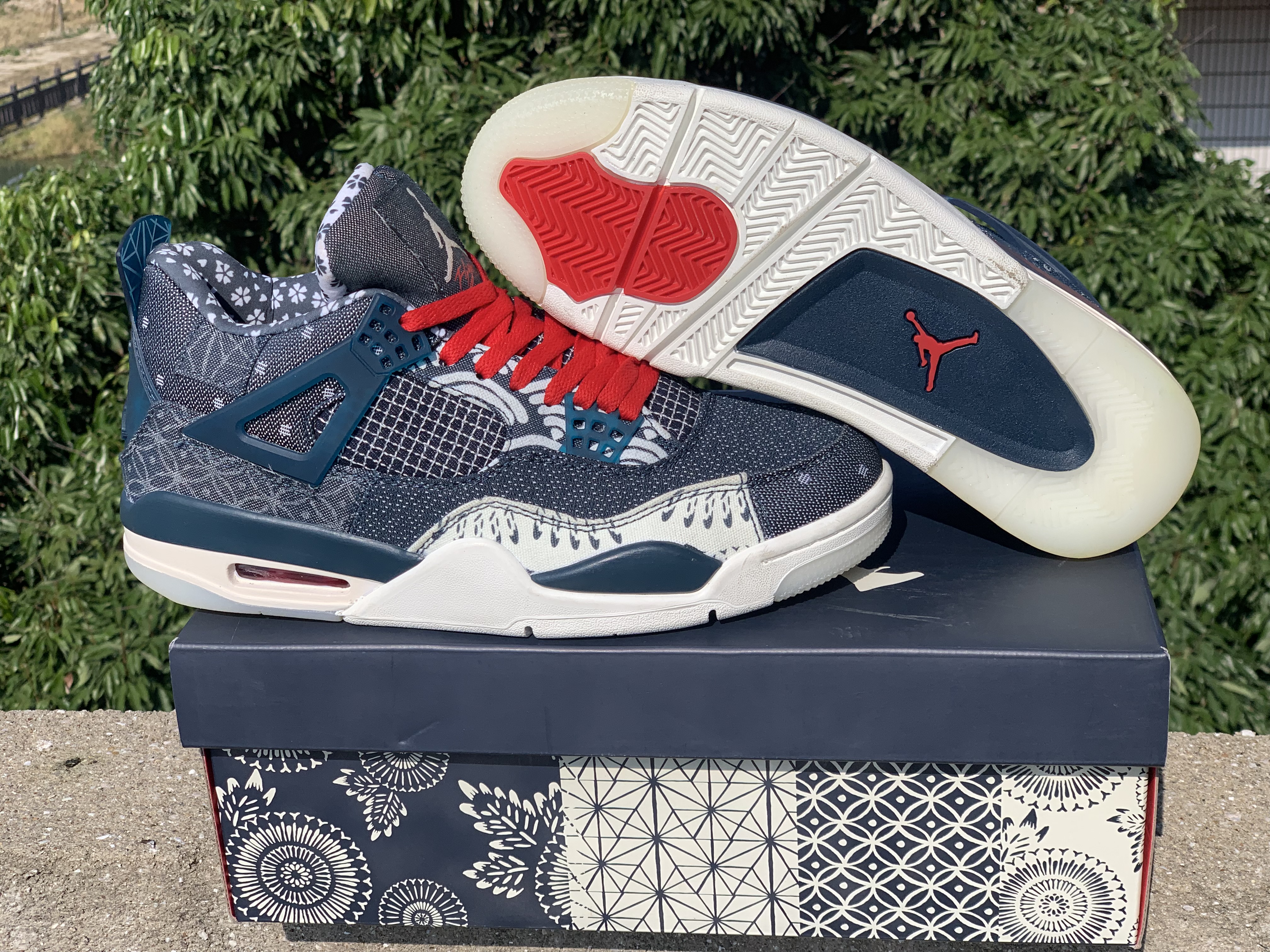 jordan air jordan 4 retro - Azul Rojo