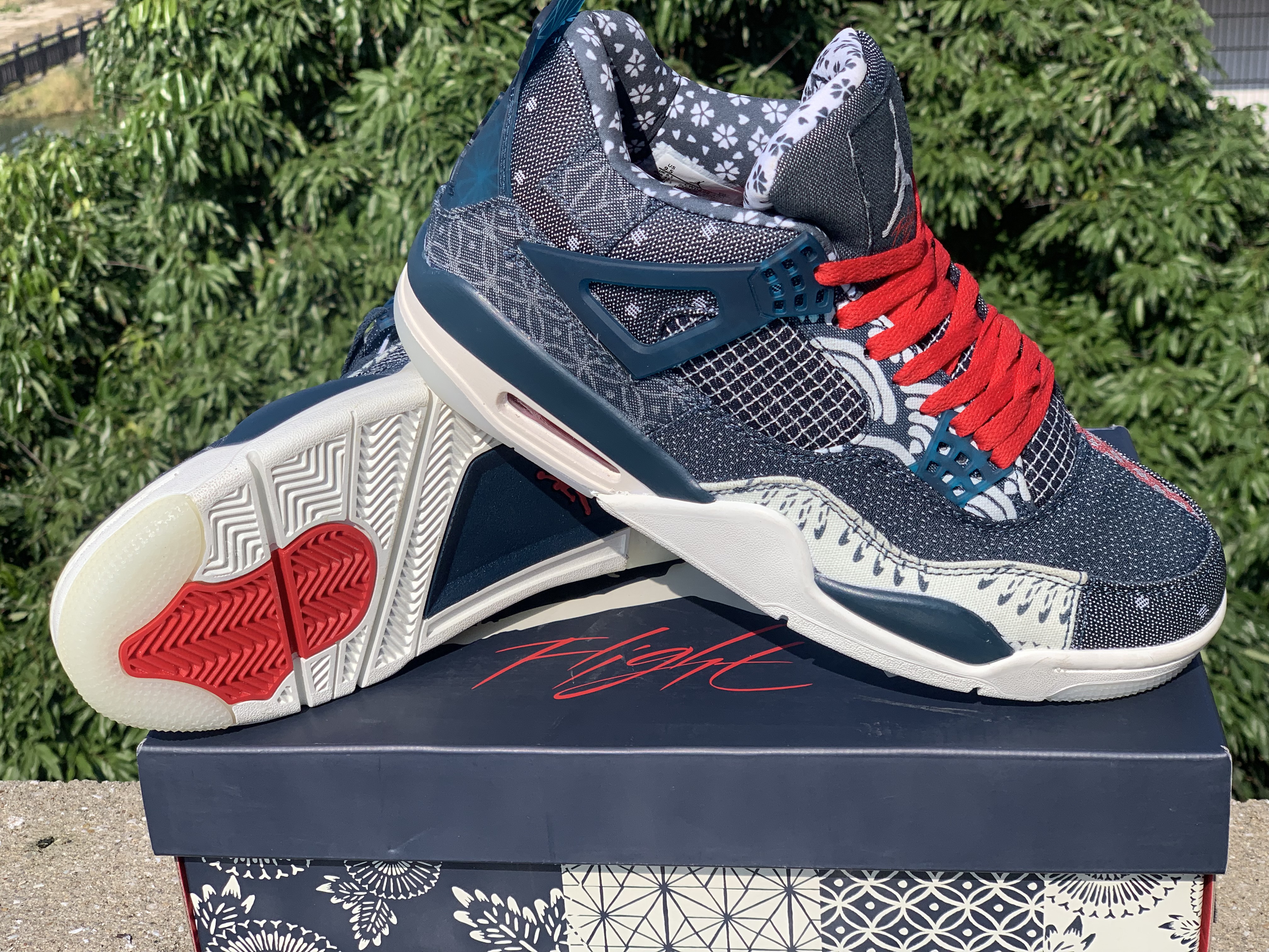 jordan air jordan 4 retro - Azul Rojo