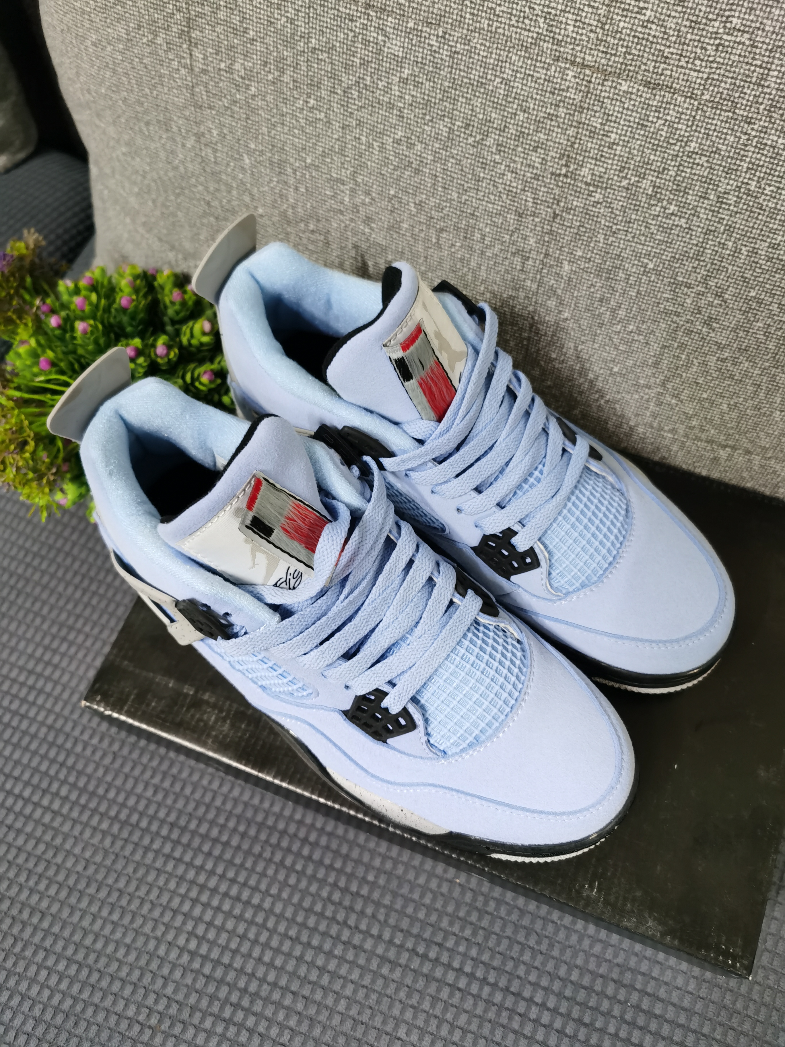 jordan air jordan 4 retro - Celeste Gris