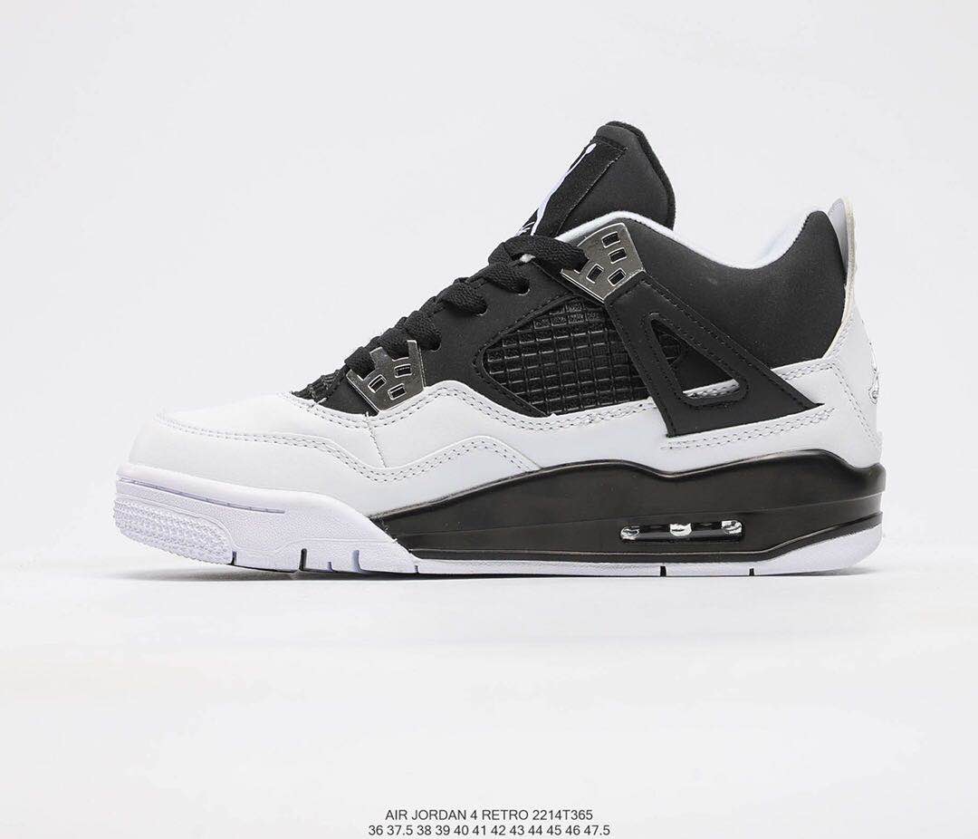 jordan air jordan 4 retro - Blanco Negro