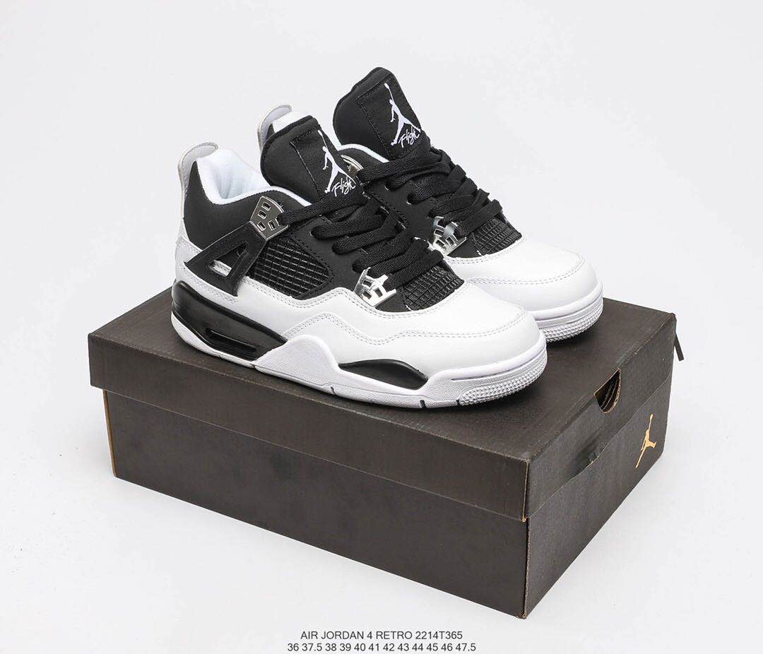 jordan air jordan 4 retro - Blanco Negro