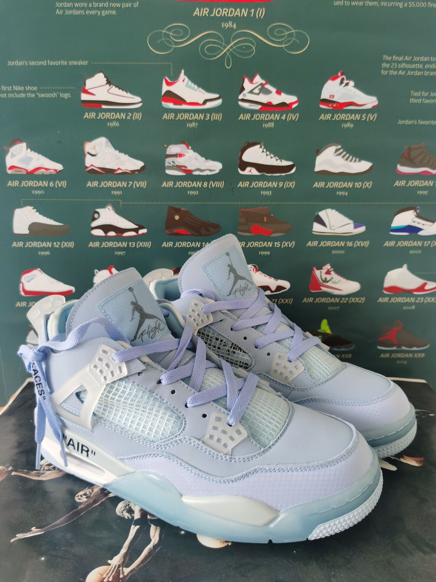 jordan air jordan 4 retro - Celeste