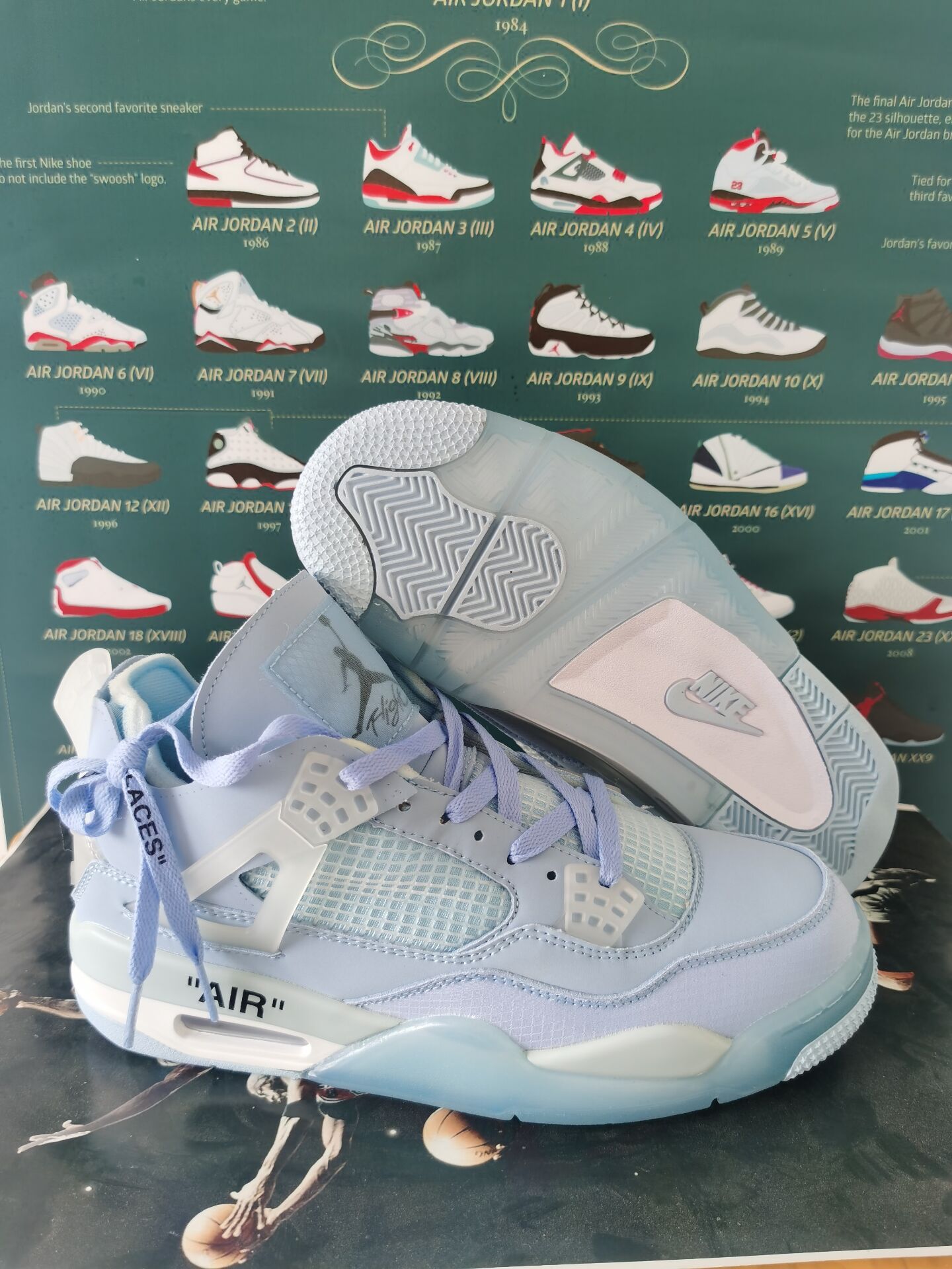 jordan air jordan 4 retro - Celeste
