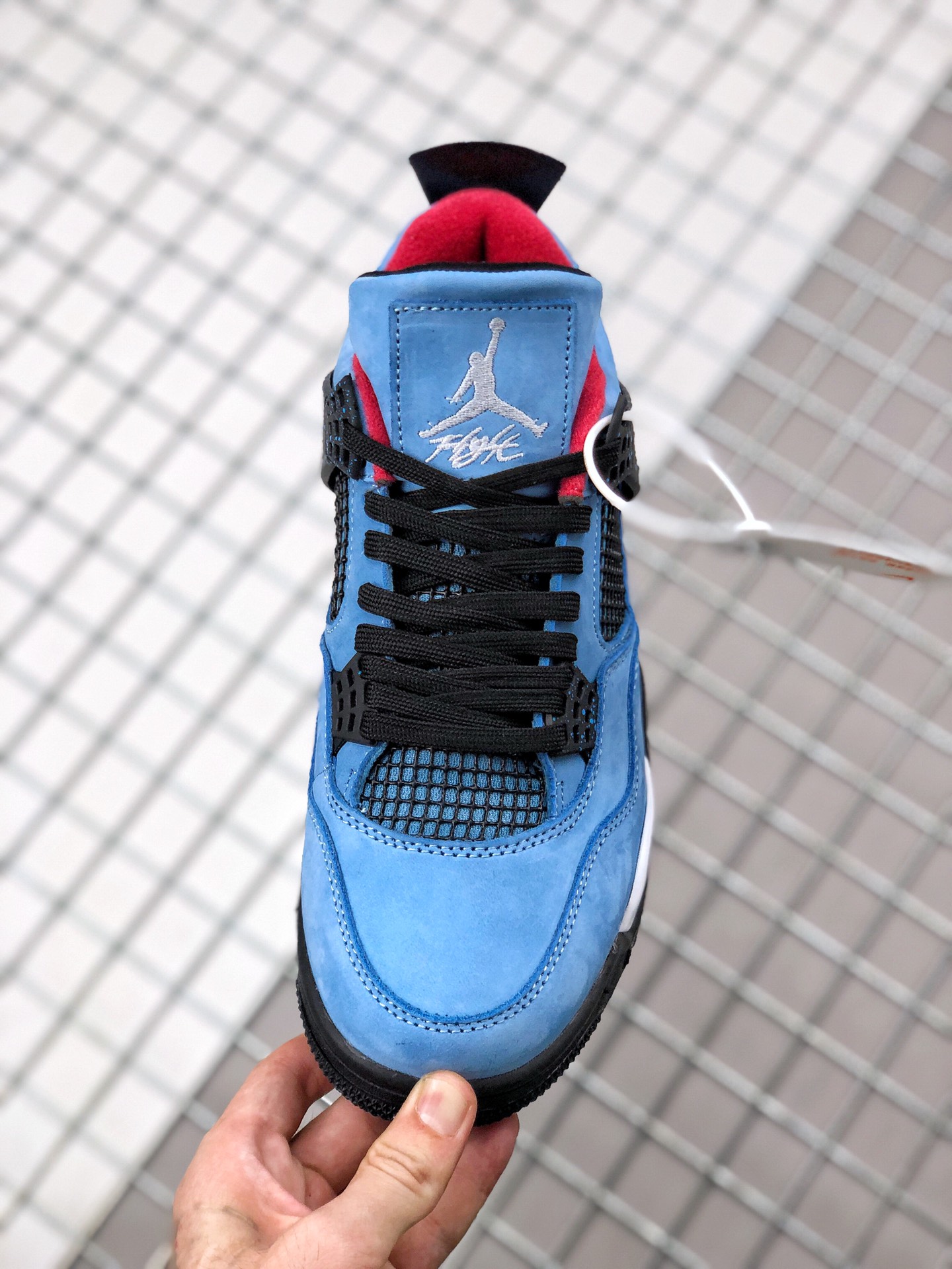 jordan air jordan 4 retro - Celeste Negro Rojo