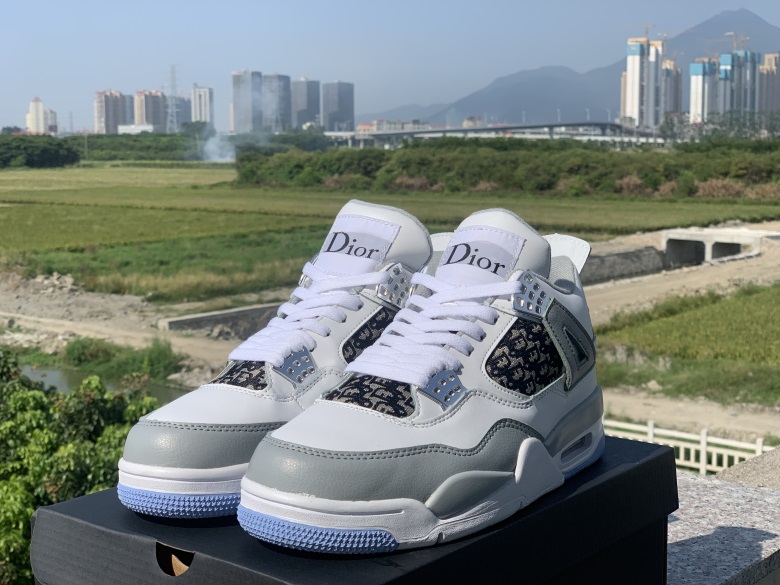 jordan air jordan 4 retro - Blanco Gris Celeste