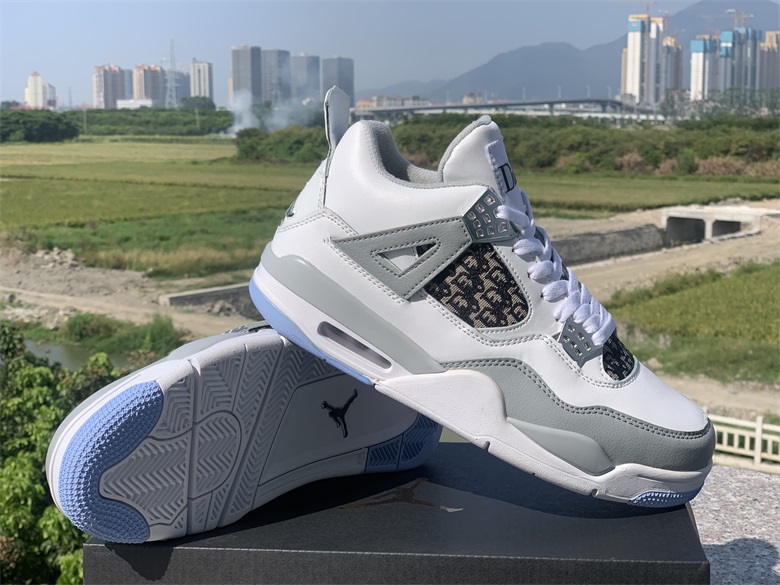 jordan air jordan 4 retro - Blanco Gris Celeste