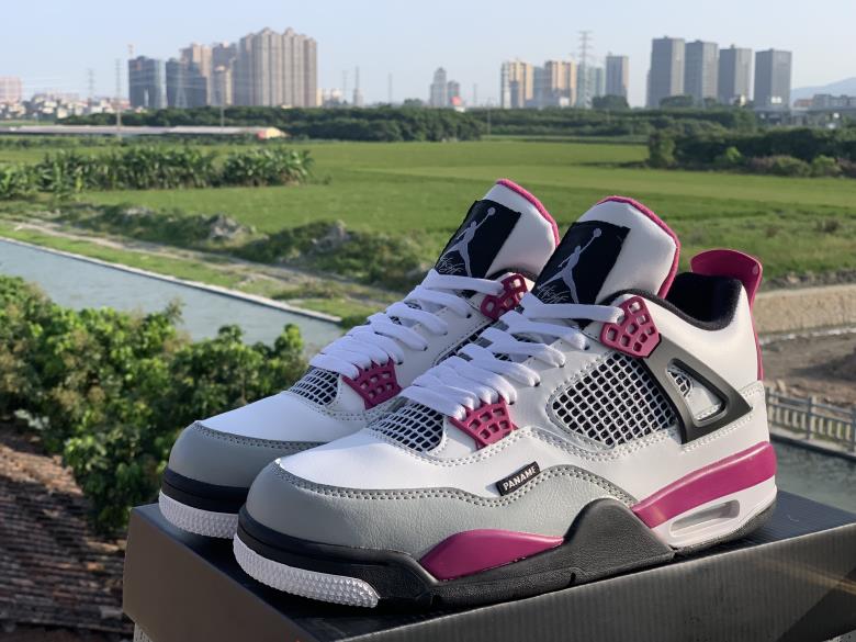 jordan air jordan 4 retro - Blanco Rosado Negro Gris