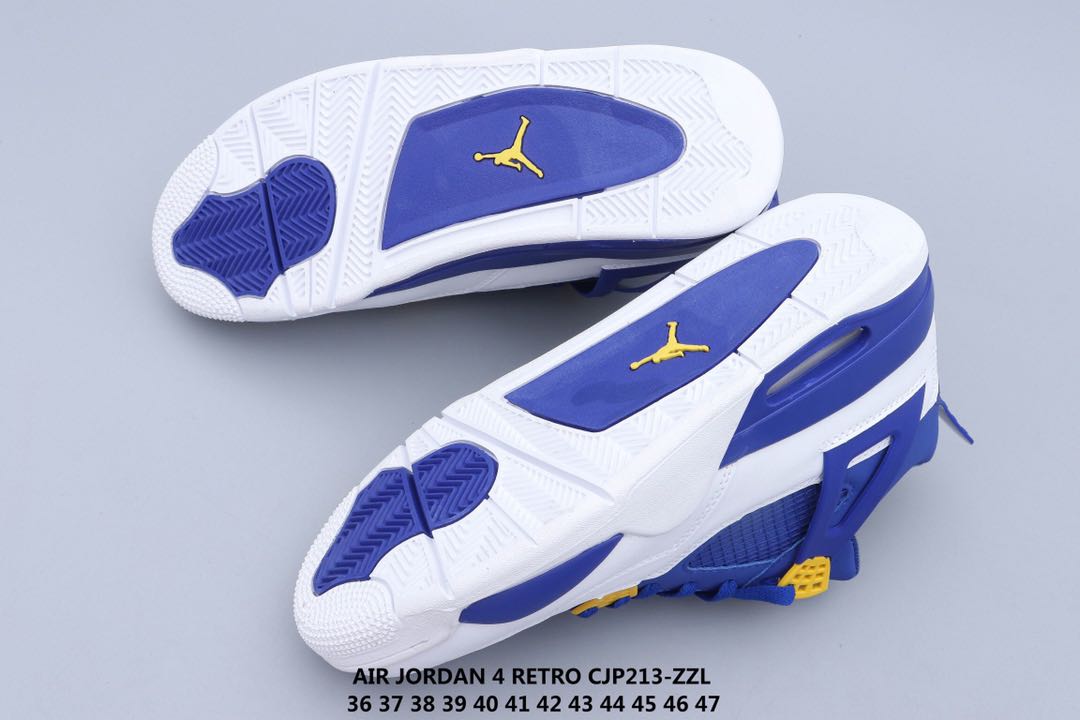 jordan air jordan 4 retro - Azul Amarillo Blanco