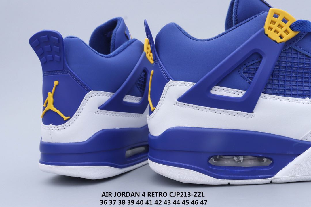 jordan air jordan 4 retro - Azul Amarillo Blanco