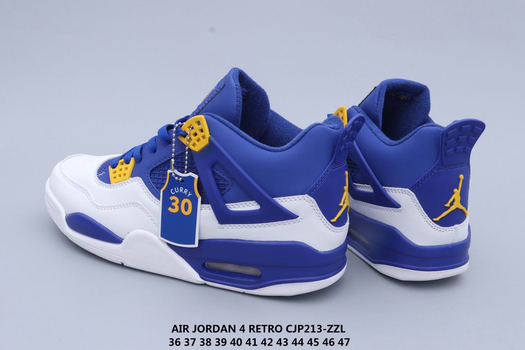 jordan air jordan 4 retro - Azul Amarillo Blanco