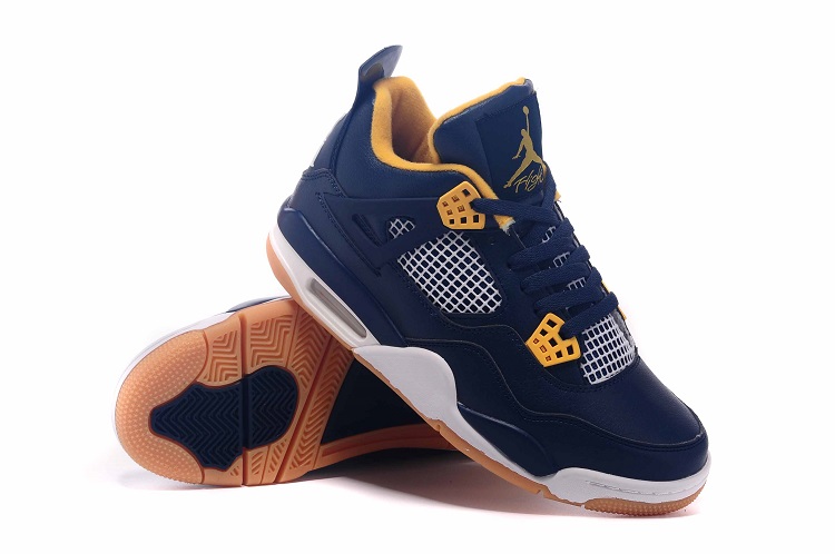 jordan air jordan 4 retro - Azul Amarillo Blanco
