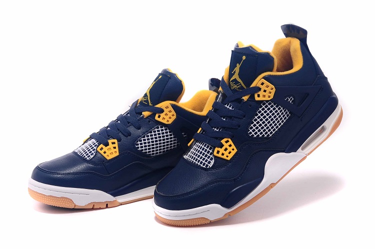 jordan air jordan 4 retro - Azul Amarillo Blanco