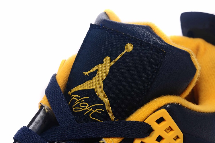 jordan air jordan 4 retro - Azul Amarillo Blanco